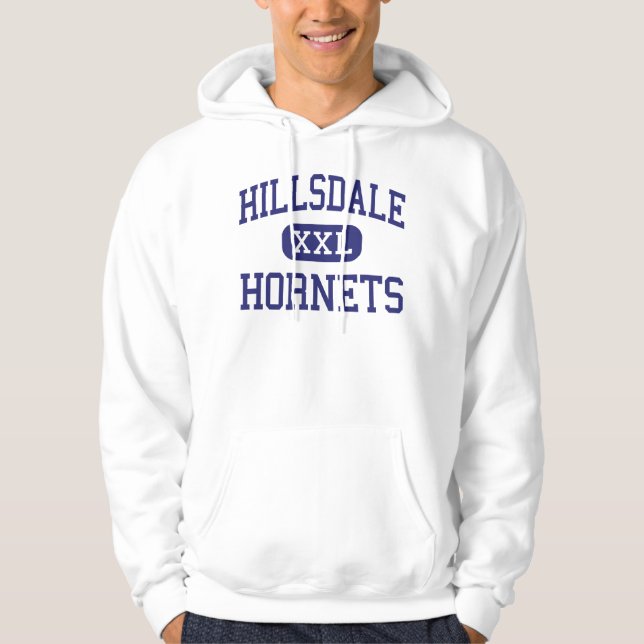 Hillsdale - Hornissen - hoch - Hillsdale Michigan Hoodie (Vorderseite)