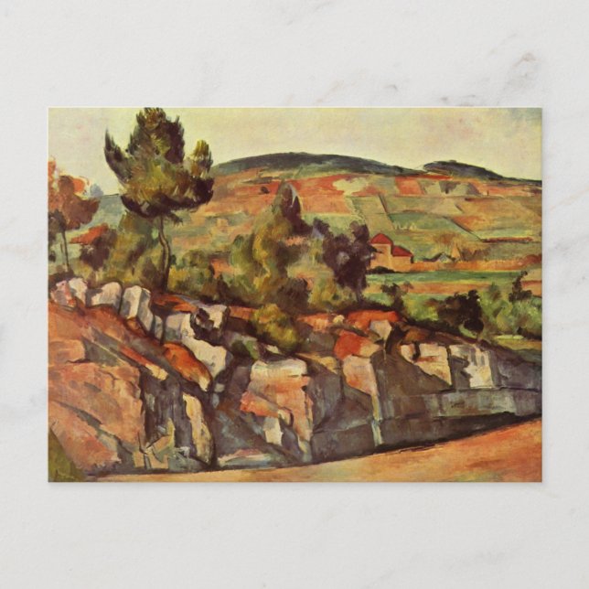 Hillside in Provence von Paul Cezanne Postcard Postkarte (Vorderseite)
