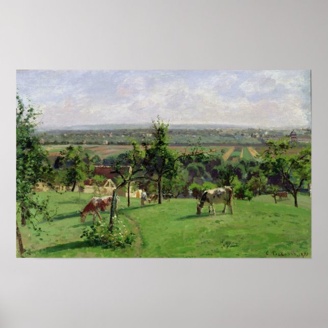 Hillside of Vesinet, Yvelines, 1871 Poster (Vorne)