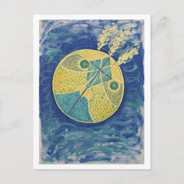 Hilma af Klint abstrakt art Postkarte (Vorderseite)