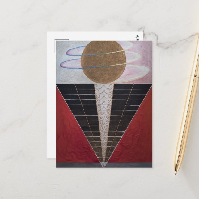 Hilma Af Klint, Altarpiece Nr.2, Abstrakt Art Postkarte (Vorderseite/Rückseite Beispiel)