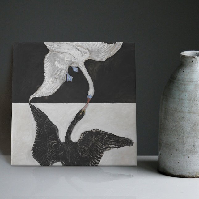 Hilma Af Klint Art Deco Swan Wand Deco Backsplash Fliese (Von Creator hochgeladen)