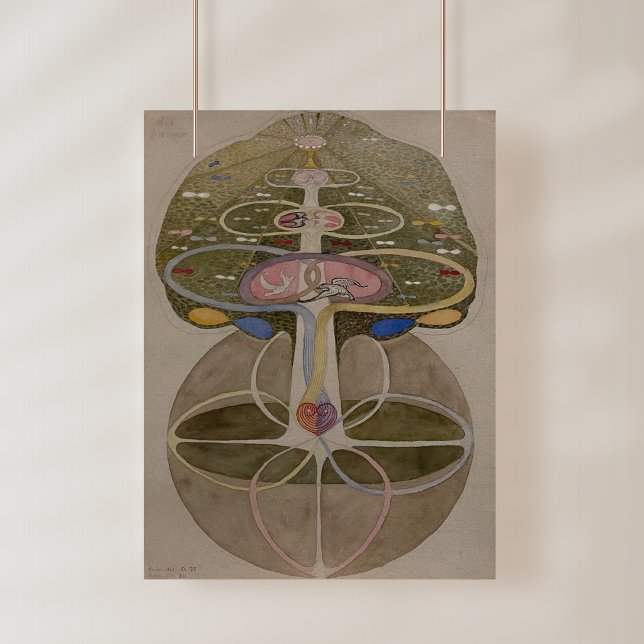 Hilma Af Klint, Baum des Wissens Nr. 1 Abstrakte K Fotodruck (Von Creator hochgeladen)