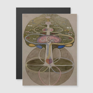 Hilma Af Klint, Baum des Wissens Nr. 1 Abstrakte K Magneteinladung