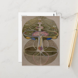 Hilma Af Klint, Baum des Wissens Nr. 1 Abstrakte K Postkarte
