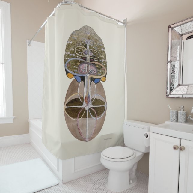 Hilma af Klint - Baum des Wissens, Nr. 1 Duschvorhang (Beispiel)