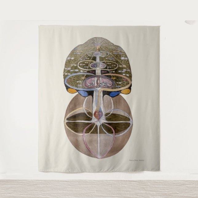 Hilma af Klint - Baum des Wissens, Nr. 1 Wandteppich (Vorderseite)
