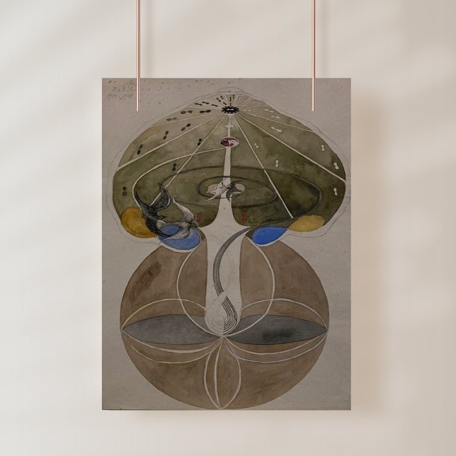Hilma Af Klint, Baum des Wissens Nr. 2 Abstrakte K Fotodruck (Von Creator hochgeladen)