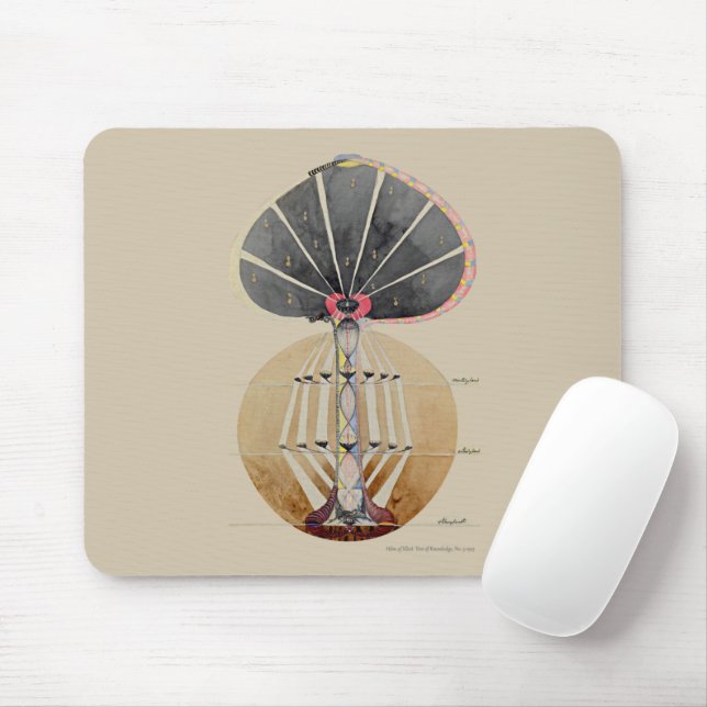 Hilma af Klint - Baum des Wissens, Nr. 3 Mousepad (Mit Mouse)