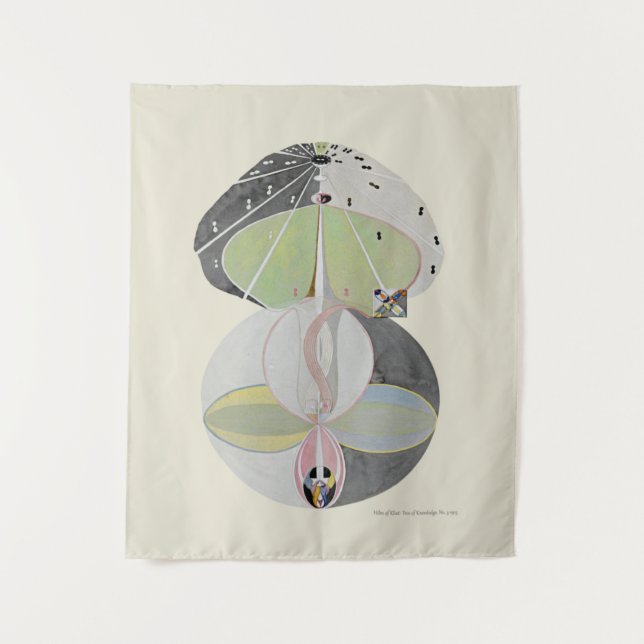 Hilma af Klint - Baum des Wissens, Nr. 5 Wandteppich (Vorderseite)