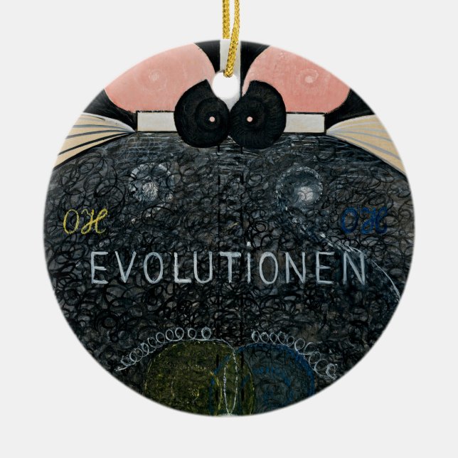 Hilma af Klint - Die Evolution, 7 Keramik Ornament (Vorne)