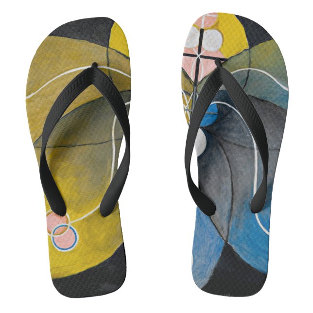 Hilma af Klint - Die Evolution, 9 Flip Flops (Fußbett)