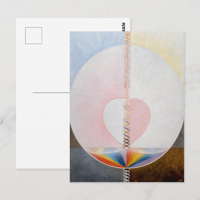 Hilma af Klint - Die Taube Postkarte (Vorne/Hinten)