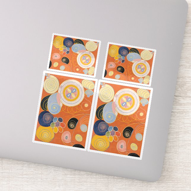 Hilma Af Klint, die zehn größten Nr. 3, Abstrakte  Aufkleber (Detail)