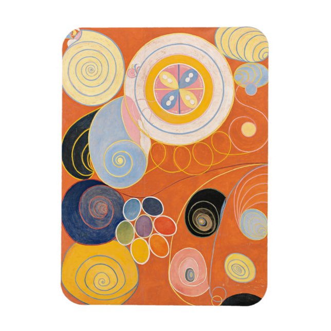 Hilma Af Klint, die zehn größten Nr. 3, Abstrakte  Magnet (Vertikal)