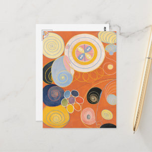 Hilma Af Klint, die zehn größten Nr. 3, Abstrakte  Postkarte