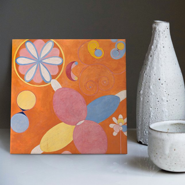Hilma Af Klint Die zehn größten Nr. 4 Abstrakt Fliese (Von Creator hochgeladen)