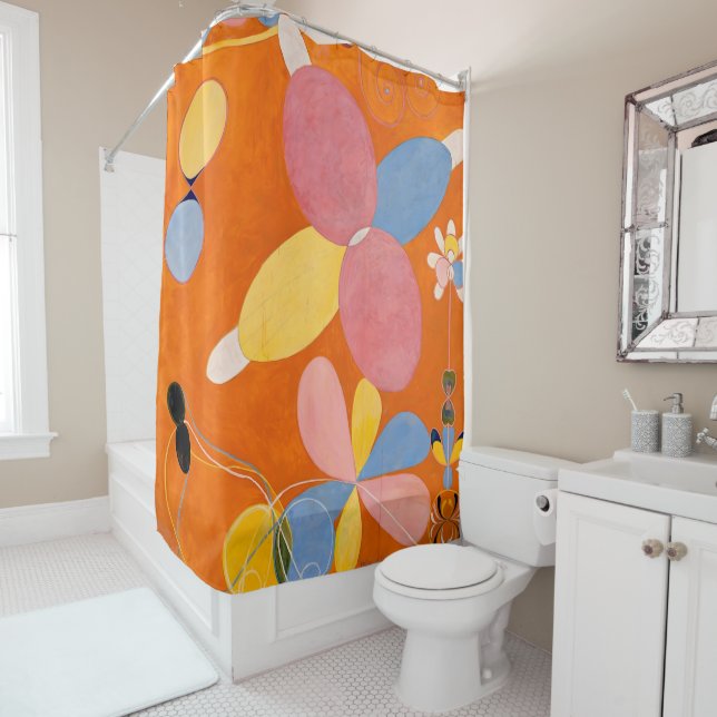 Hilma af Klint - Die zehn größten, Nr.4, Jugend Duschvorhang (Beispiel)