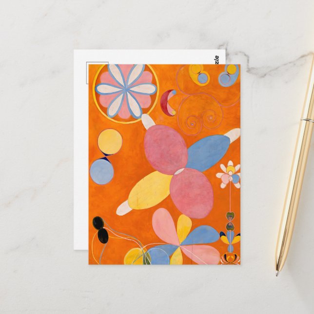 Hilma af Klint - Die zehn größten, Nr.4, Jugend Postkarte (Vorderseite/Rückseite Beispiel)