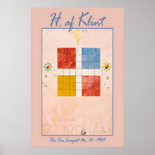 Hilma Af Klint Pastell Rosa Abstrakter Kunstdruck Poster