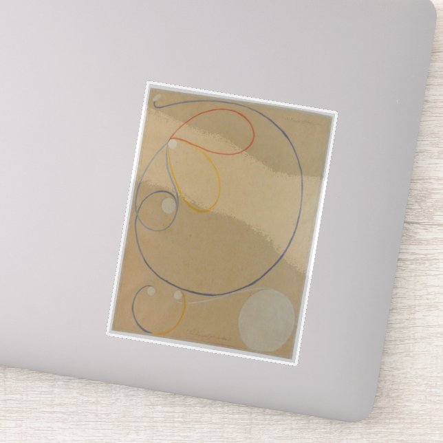Hilma Af Klint, Seven Point Star No7, Abstrakt Art Aufkleber (Detail)
