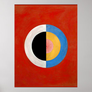 Hilma af Klint, Svanen, nr 17, farbenfroh Poster