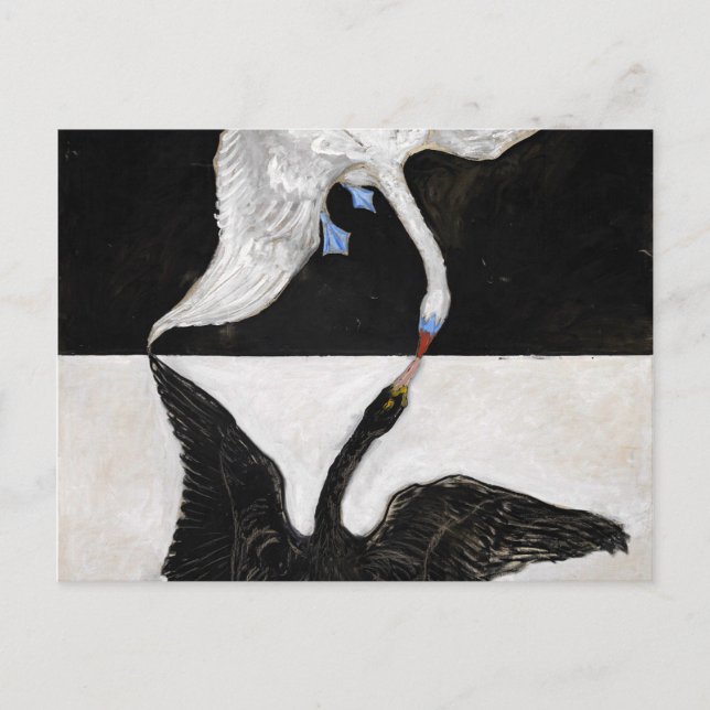 Hilma Af Klint Swan No. 1 Postkarte (Vorderseite)