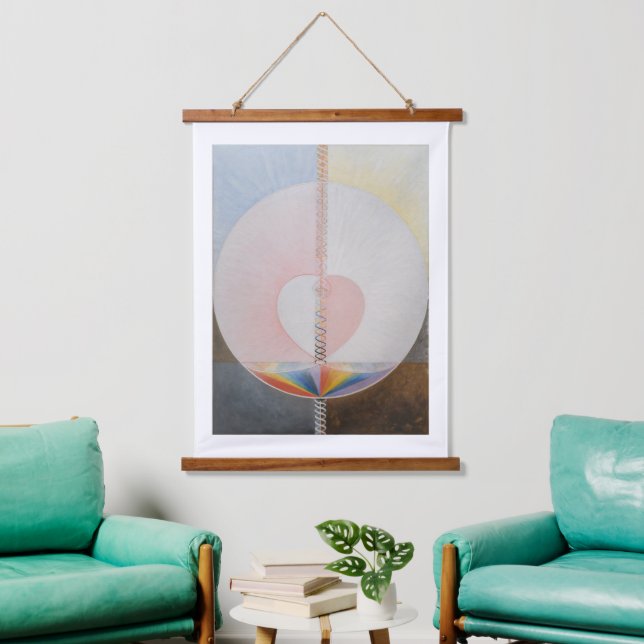 Hilma Af Klint, The Dove No.25, Abstrakt Art Wandteppich Mit Holzrahmen (Wohnzimmer)