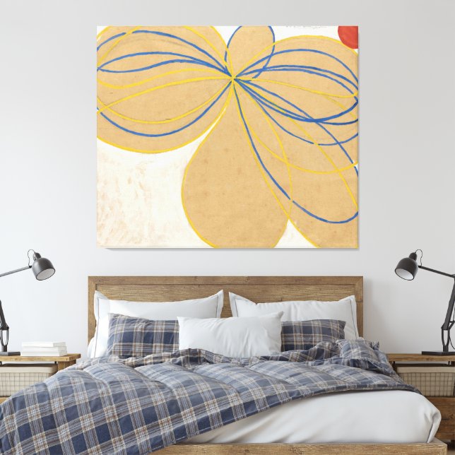 Hilma af Klint - The Seven-Pointed Star No. 1  Leinwanddruck (Insitu (Schlafzimmer))