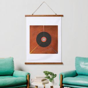 Hilma Af Klint, The Swan No.18, Abstrakt Art Wandteppich Mit Holzrahmen