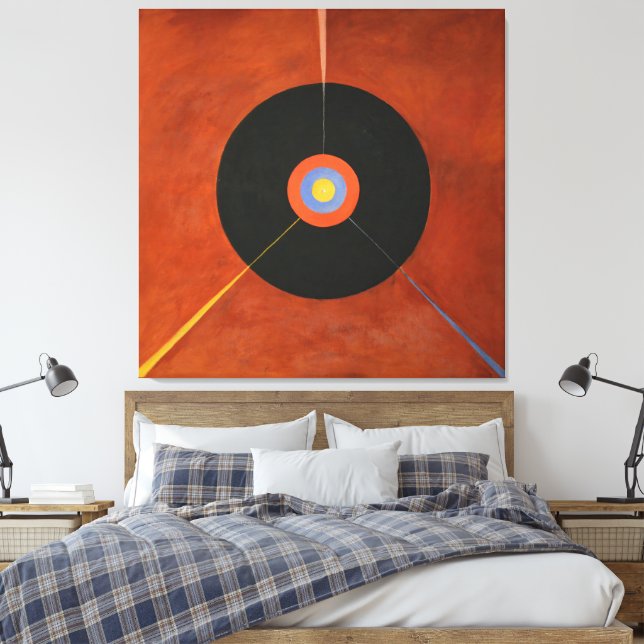 Hilma af Klint - The Swan, No. 18  Leinwanddruck (Insitu (Schlafzimmer))
