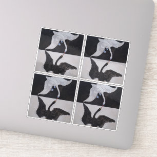 Hilma Af Klint, The Swan No.1, Abstrakt Art Aufkleber