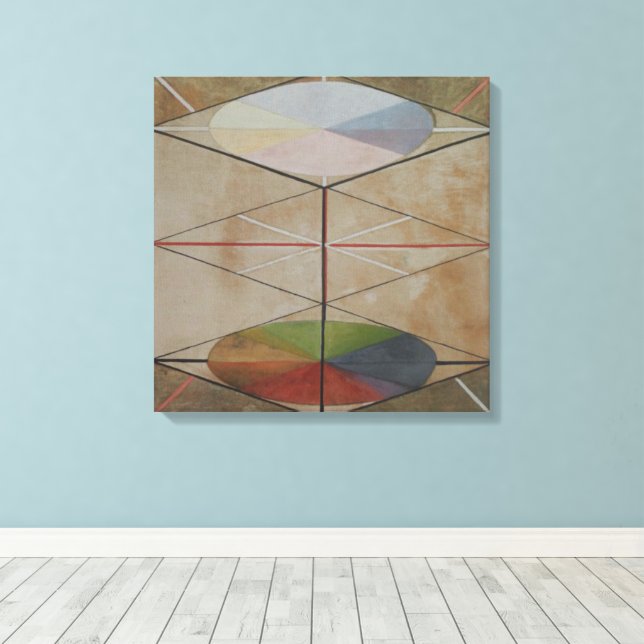 Hilma Af Klint, The Swan No.23, Abstrakt Art Leinwanddruck (Insitu (Holzboden))