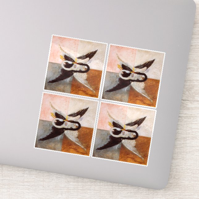 Hilma Af Klint, The Swan No.24, Abstrakt Art Aufkleber (Detail)