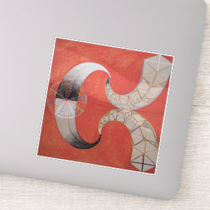 Hilma Af Klint, The Swan No.9, Abstrakt Art Aufkleber