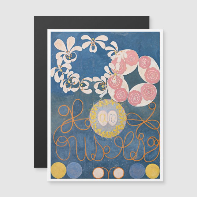 Hilma Af Klint, The Ten Größte No1, Abstrakt Art Magneteinladung (Vorne/Hinten)