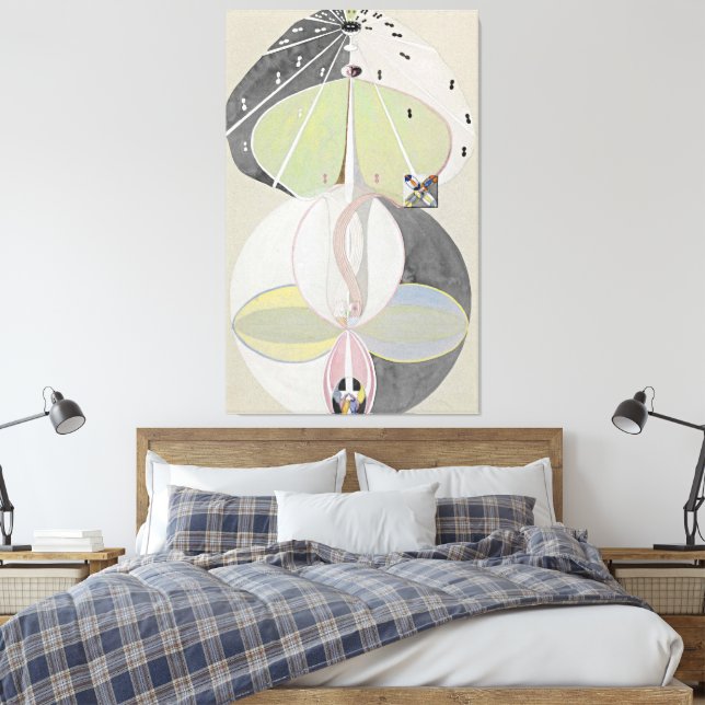 Hilma af Klint - Tree of Knowledge  Leinwanddruck (Insitu (Schlafzimmer))