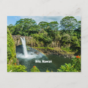 Hilo, Hawaii Tropische Regenbogenfälle Wasserfall  Postkarte