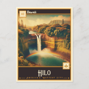 Hilo, Hawaii Vintage Postkarte