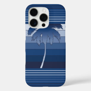Hilo Hawaiian Palms Gestreift Blau iPhone 16 Pro Hülle
