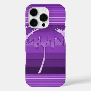Hilo Hawaiian Palms Lila gestreift iPhone 16 Pro Hülle
