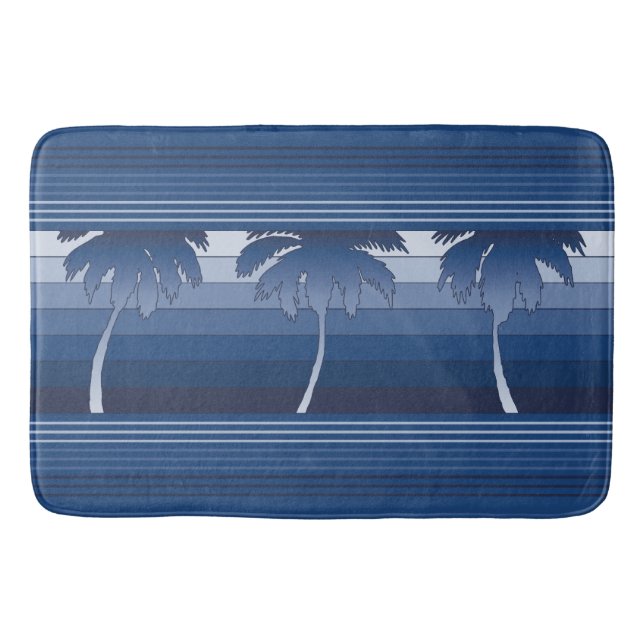 Hilo Hawaiian Palms Striped Badematte (Vorderseite)