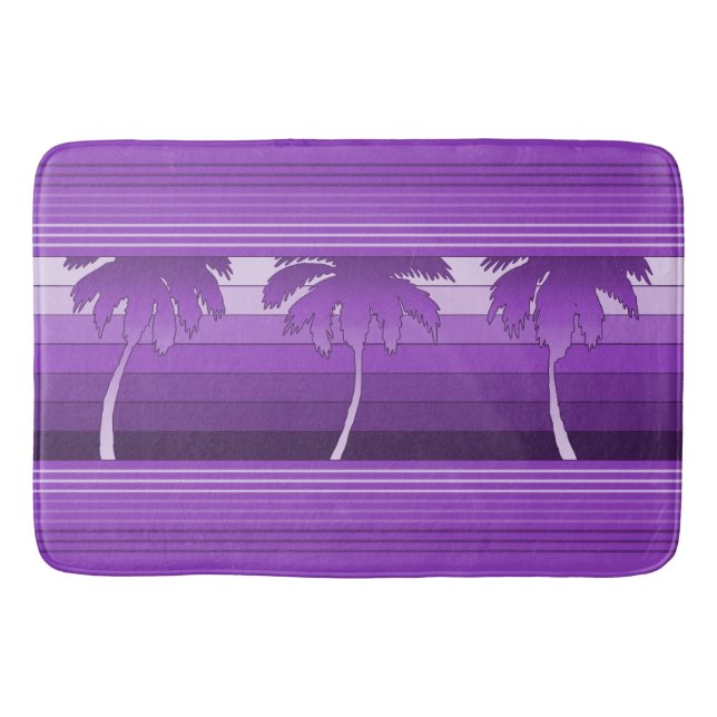 Hilo Hawaiian Palms Striped Badematte (Vorderseite)