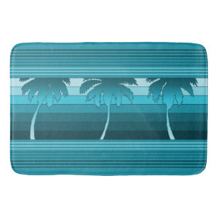 Hilo Hawaiian Palms Striped Badematte