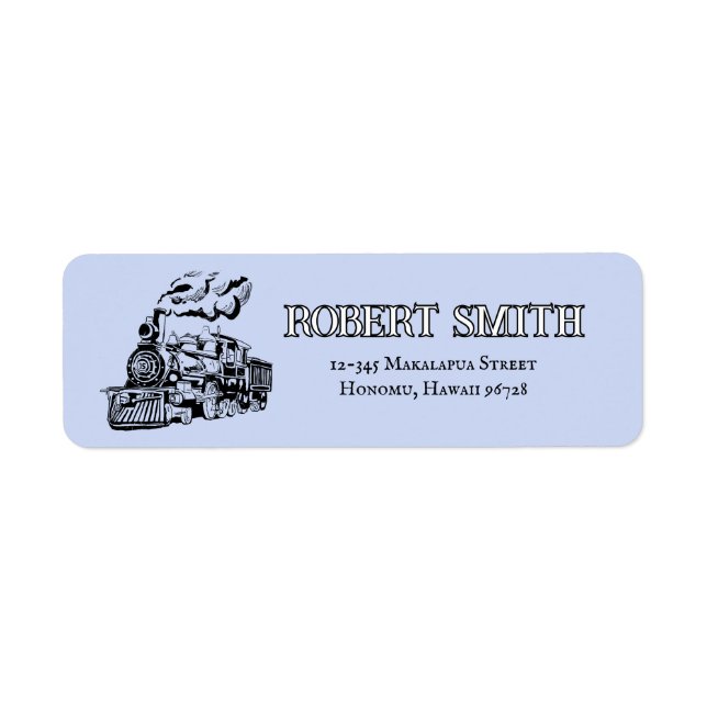 Hilo Railroad Vintage Steam Train Label (Vorne)