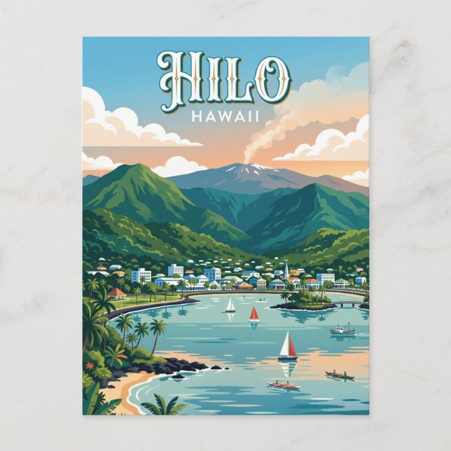 Hilo USA Postkarte (Vorderseite)