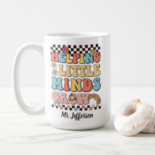 Hilping Little Minds Grow Lehrer Geschenk Kaffeetasse