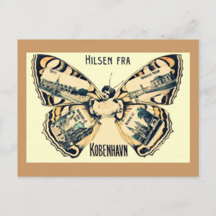 Hilsen Fra Kobenhavn - Grüße aus Kopenhagen Postkarte