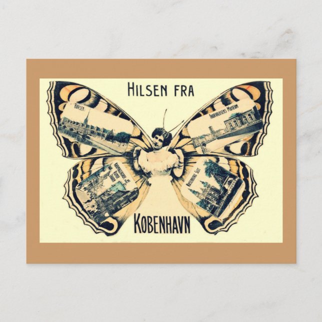 Hilsen Fra Kobenhavn - Grüße aus Kopenhagen Postkarte (Vorderseite)