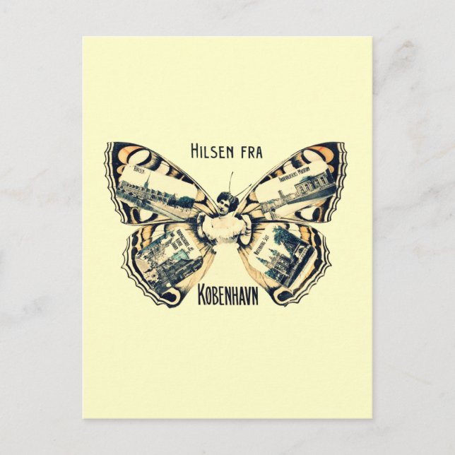 Hilsen Fra Kobenhavn - Grüße aus Kopenhagen Postkarte (Vorderseite)